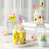 600Pcs Haooryx Bunny Egg Sticker Rolls - Easter Rabbit Animal Egg Make A Face Stickers Cute Make Your Own Self Adheisve