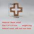 ARAKIERST 10pcs Organic Wood Cross Pure Natural Animal Shape Beech Wooden Handmade Grasping Pattern DIY Pacifier Chain