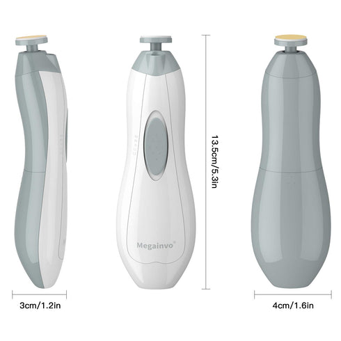 Trimmer 10 Baby Nail Electric Baby Nail File with LED Light Grinding Heads Baby Nail Clippers Safe Quiet Nail Care Kit