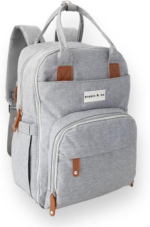 Generic Poppie & Ma Diaper Bag Backpack | Water Resistant and Durable |