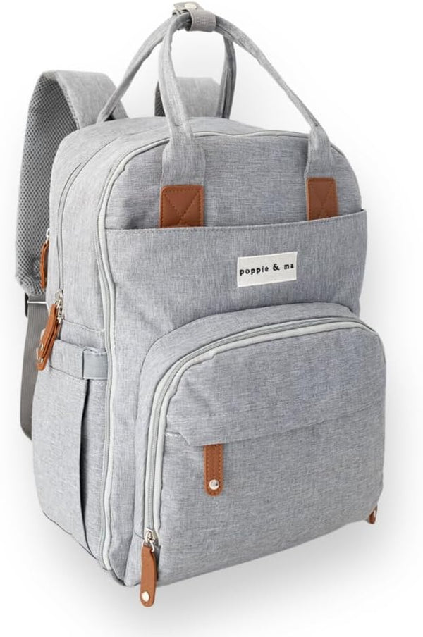 Generic Poppie & Ma Diaper Bag Backpack | Water Resistant and Durable |