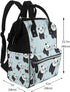 FHEDVBN Backpack Mummy Backpacks Daypack Cartoon Panda Bear Diaper Bag for Women Multifunction Waterproof for Mom Dad