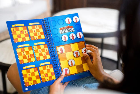 8 ThinkFun Solitaire Chess Magnetic Travel Puzzle - Engaging Logic Game & STEM Toy for Kids & Adults | Enhances