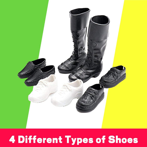 EuTengHao 25Pcs Doll Clothes for 12 Inch Boy Dolls - Includes 16 Different Wear Clothes and Accessories