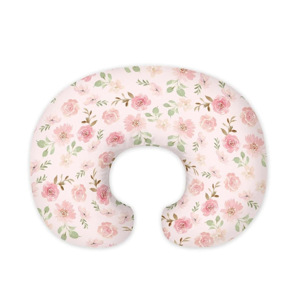 Goronwyfloyd Pink Rose Flower Breastfeeding Pillow Slipcover for Baby Breastfeeding Nursing Pillow Slipcovers