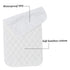 Ginwrek 3Pcs 27x14'' Changing Mat Diaper Changing Pad Waterproof Mat Washable Reusable Cotton Travel Pad for Baby