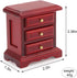 1:12 Miniature Bedside Furniture Dollhouse Nightstand Bedroom Drawer Cabinet Model Accessories Mini House Scene