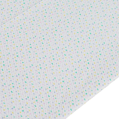 Childrens Factory Angels Fitted Cot Sheet with Elastic Straps, Standard Size, Preschool, Daycare Bedding, Colorful ABC