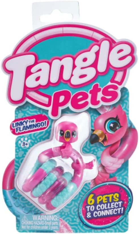 Pets(2-Pack) TANGLE Jr. - UBA The Unicorn and Linky The Flamingo - Tangle Fidget Pets Fidget Toys - Fidget Toy Gift