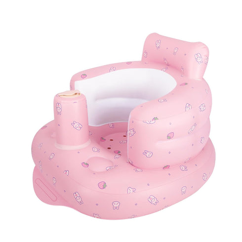 3 Summer Inflatable Baby Chair, Inflatable Baby Seat for Babies Months and Up, Blow Up Chair with Built in Air Pump