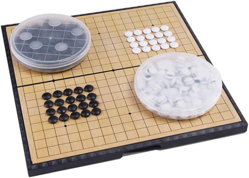 SongYun Magnetic 19x19 Go Game Set - 11-Inch Folding Board with 361 Plastic Go Stones