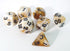 Coffee DND Dice Set of 7 – Polyhedral Dice for TTRPGs, Dungeons and Dragons, COC, MTG, and Table Games (Cappuccino)