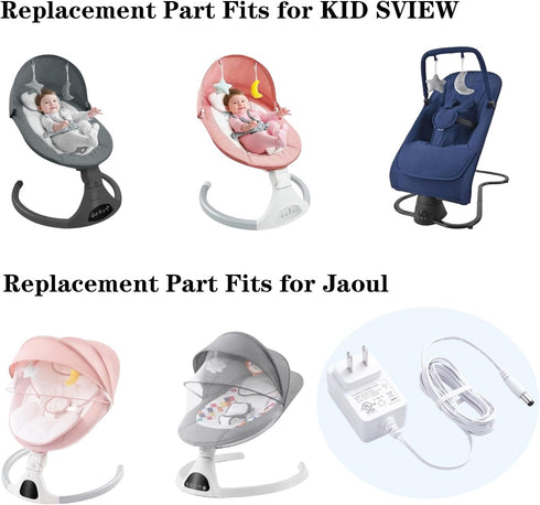 5V Power Cord Compatible with Munchkin, Kmaier, Jaoul, Larex, Babybond, 6.7FT Infant Charger Cord, White