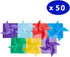 50 Pcs Pinwheels, Wind Spinners and Party Favors for Kids, Outdoor Decorative Pinwheels for Yard and Garden