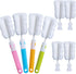 Bottle Brush Sponge Cup Brush Set with 4 Replacement Brush Head Portable