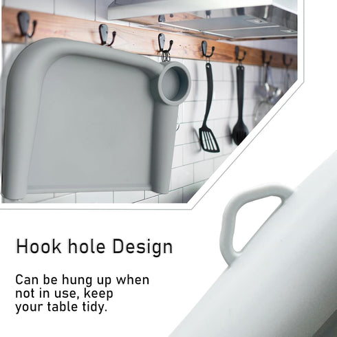 Baby Dining Tray Compatible with Inglesina Fast Table Chair - Silicone Feeding Tray, Dishwasher Safe, BPA Free, White