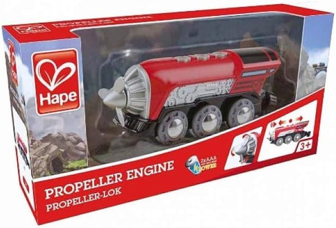 Hape Kids Wooden Railway Propeller Steam Engine