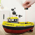 1/72 2.4Ghz RC Boat, RC Tugboat for Pools and Lakes, High-Speed Remote Control Boat Ship with Low Battery Reminder