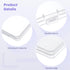 yeeplant 12-Pack 7.5 5.1 0.7 Inches Clear Flat Breast Milk Freezer Storage Trays, X X Stackable Organizers