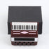 Dselvgvu 2.76"x2.36"x1.18") Miniature Accordion with Case Mini Musical Instrument Accordion Replica Collectible