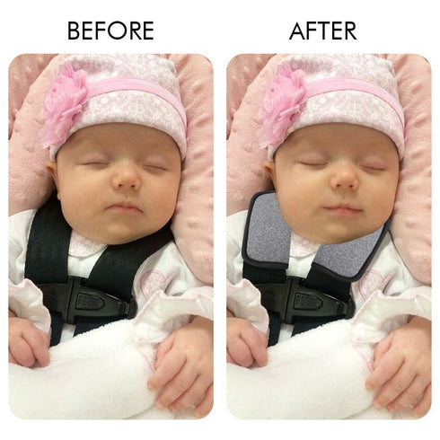 Accmor Baby Car Seat Straps Shoulder Pads, Soft Seat Belt Covers for Kids, Strap Covers for Car Seats, Stroller (Gray)