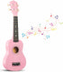 Akmiy 21 Inch 4 String Wooden Acoustic Guitar Ukulele Musical Instruments Perfect For