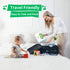 0-6 Inflatable Baby Bathtub,Newborn to Toddler Bath Tub with Built-in Air Pump,Portable Travel Shower Basin with Back