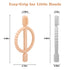 Baby Teething Toys with Easy-Hold Handle, Silicone Infant Toothbrush, Textured for Sore Gums, 0-6 Months