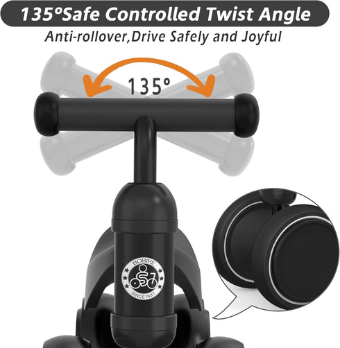 12-36 4 Bobike Baby Balance Bike Toys for Months Kids Toy Boy Girls Gifts Toddler Best First Birthday Gift Children