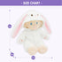 12" June Garden Sweet Dolly Snowbun - Stuffed Ultra Soft Baby Doll for Birth and Up - Bunny Outfit