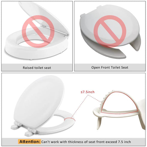 Doytn Universal Pee Deflector for Toilet Seat with Toilet lid Lifter, Toilet Splash Guard Prevents Kids and Adult from