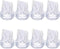 lasuroa 8pcs Duckbill Valves, Soft Silicone Breast Pump Replacement Compatible with Eufy E10/S1/S1