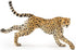 Papo Running Cheetah Figurine - Hand-Painted Wildlife Predator Toy for Kids Age 3+, 12.5 x 3.5 x 6.8 cm