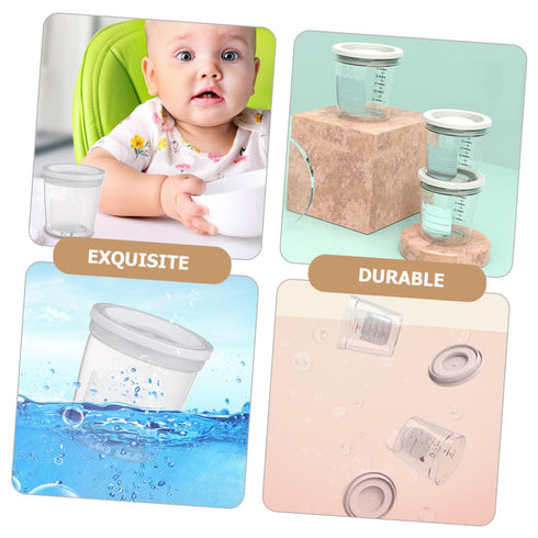 KOMBIUDA Portable Formula Dispenser Box Milk Powder Storage Container for Travel Safe Microwave Refrigerator Use Easy