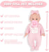12'' Baby Doll in Gift Box, Toddler Baby Doll Set with Pacifier, Feeding Bottle, Blanket | Great Gift for 3+ Year Girls