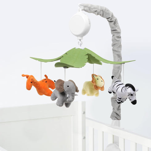 NICEMER 12 Baby Crib Mobile - Jungle Animal Mobile for Crib Nursery Musical Mobile Gender Neutral for Boys and Girls