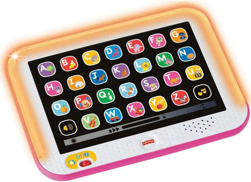 Fisher-Price Toddler Learning Toy, Laugh & Learn Smart Stages Tablet with Lights & Music for Infants 1+ Years