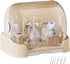 Generic Baby Bottle Storage Organizer Nursing Box Drying Rack with Cover,Dustproof Case Portable Container for Cabinet