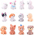 12 Pcs Miniature Dog Figures, Cute Animal Toy Collection for Cake Toppers and Plant Decor