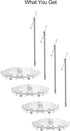 NovaViva 1/144 (4 Pack Flexible Assembled Action Figure Stand,Action Figure Display Holder Stand Base,Compatible