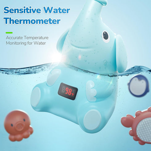 Rechargeable-V2 G-WACK Baby Bath Toys Shower Head Sprayer with Water Thermometer for New Borns, Toddlers and Kids |