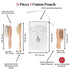 Set Premium Baby Hair Brush Natural Goat Hair & Bamboo Bristle Brushes, Beechwood Comb, Cotton Pouch Gentle Scalp Care