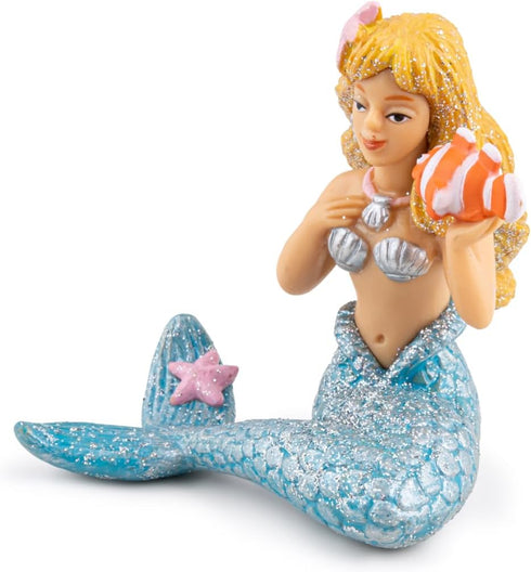 Papo Hand-Painted Figurine - The Enchanted World Silver Mermaid - 39107 - Collectible for Children