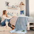 Fastasticdeals Custom Embroidery Nursery Bedding Baby Blankets for Boys & Girls Fish Sea Bass