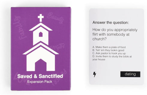 Pack Black Card Revoked: Saved & Sanctified Expansion | Celebrate The Unique Experience of The Black Church with This