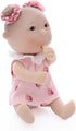 7 Inch 5 3+ Potato Baby Doll, Mini Baby Doll with Movable Joints, Thumb-Sucking Pose, Full Body Vinyl Doll for Play