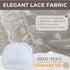 Wonder Space Elegant Baby Crib Net Tent - Minimalist Lace Design - Durable & Breathable Mesh to Keep Baby in & Stop