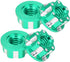 VGEBY 4pcs RC Hex Nuts, M4 Carving Hexagonal Nuts Aluminum Alloy for D3 D4 1/10 RC Car (Green)