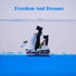 Honsheng Unsinkable Boat One Going Pirate Ship Piece Model Merry Toys in a Bottle Box Acrylic Fluid Drift Bottle Cruise