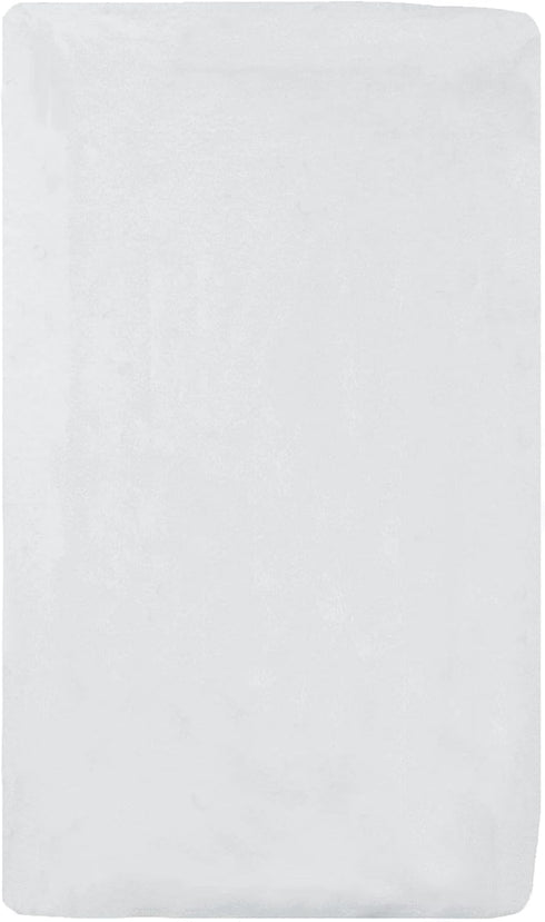 TL Care 100% Natural Breathable Cotton Jersey Knit Fitted Bassinet Sheet, White, 15" x